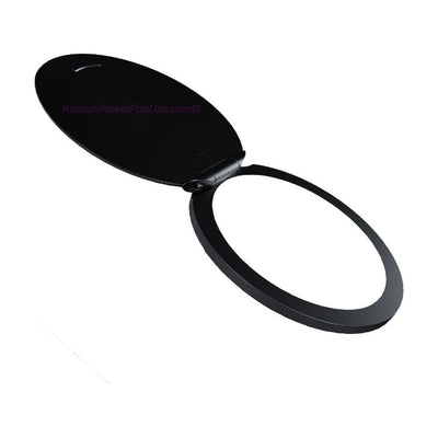 Legrand CP498LBK Kitchen Countertop Lid, No Power, Matte Black