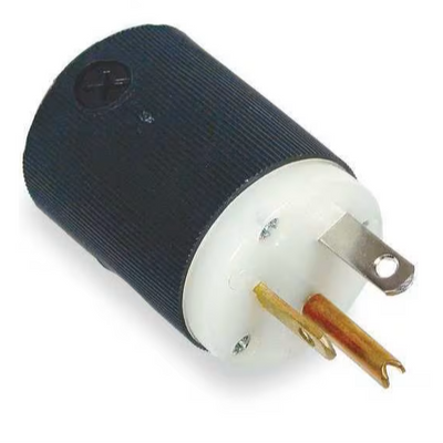 Hubbell HBL5366C Male Plug, 2-Pole, 3-Wire Grounding, 5-20P, 20A, 10-PACK