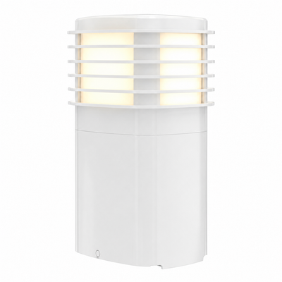 Hubbell WPPPLW ParkPost Pagoda Louvered Light Cover, Dimmable, White