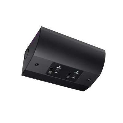 Under Cabinet Angled Outlet Strip with Two Power, Hardwired, Black