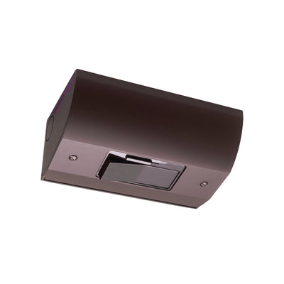 Under Cabinet Angled Dimmer Switch Box, Hardwired, Brown
