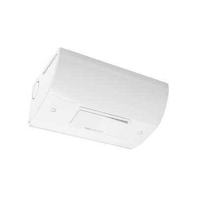 Under Cabinet Angled Dimmer Switch Box, Hardwired, White