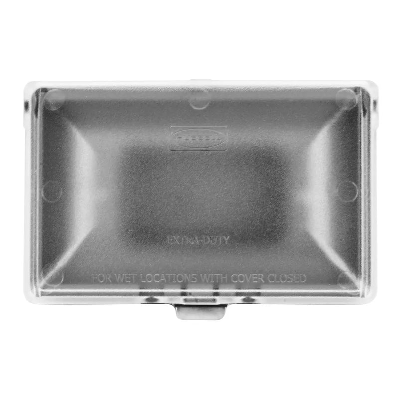 Outdoor Weatherproof In-Use Wall Outlet, Horizontal, 15A, WR, TR, Gray, 10pk