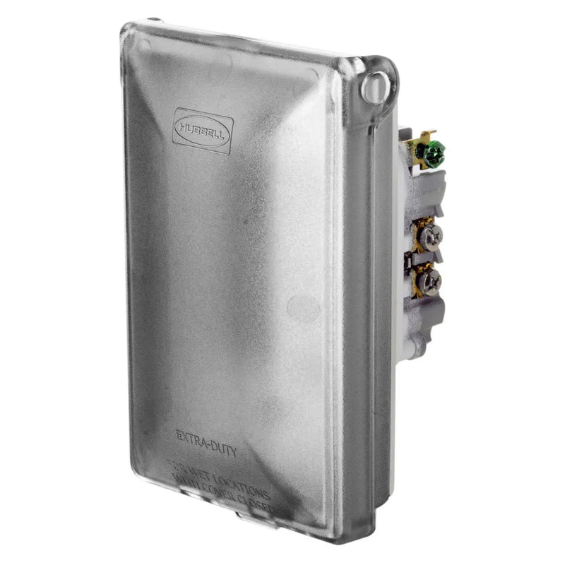Outdoor Weatherproof In-Use Wall Outlet, Vertical, 15A, WR, TR, Gray, 10pk