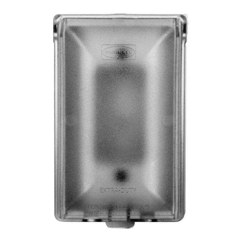 Outdoor Weatherproof In-Use Wall Outlet, Vertical, 15A, WR, TR, Gray, 10pk