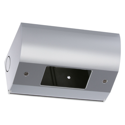 Lew UCB-SS Under Cabinet Angled Power Box, Decora Opening, Stainless