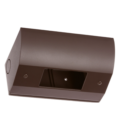 Lew UCB-BR Under Cabinet Angled Power Box, Decora Opening, Brown