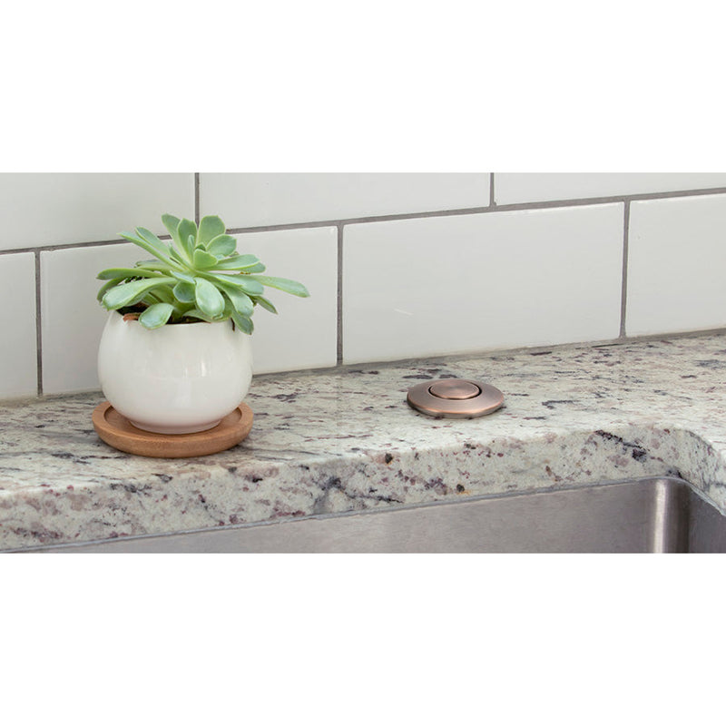 Push Button Garbage Disposal Air Switch and Controller, Champagne Bronze