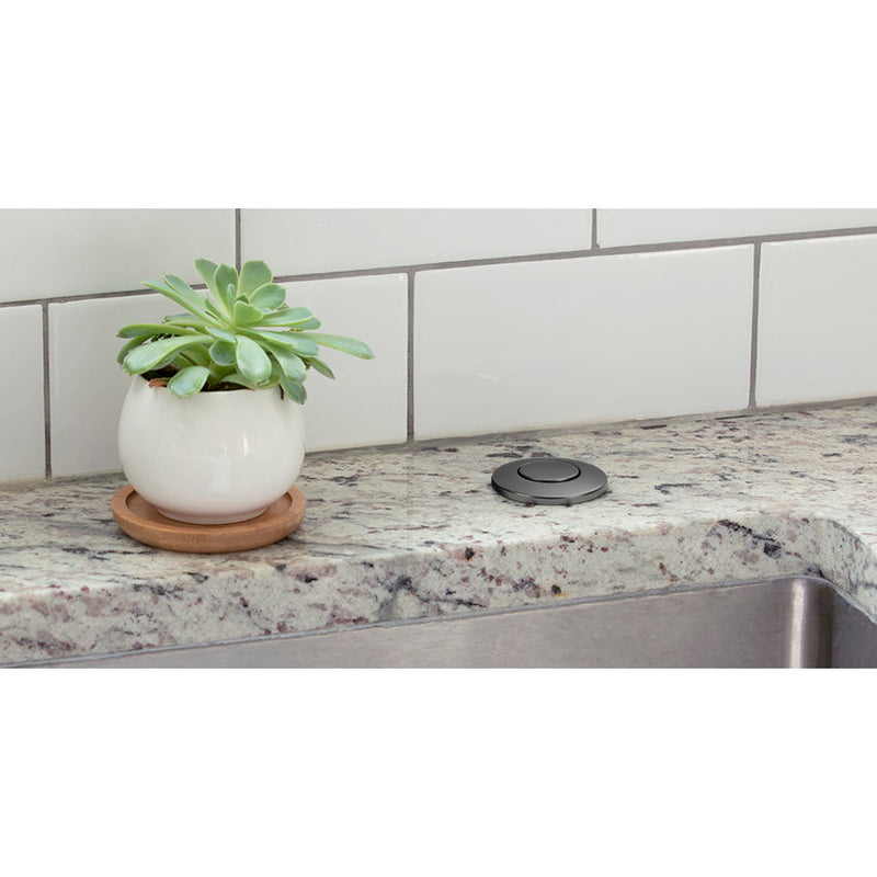 Push Button Garbage Disposal Air Switch, Black Stainless – Kitchen