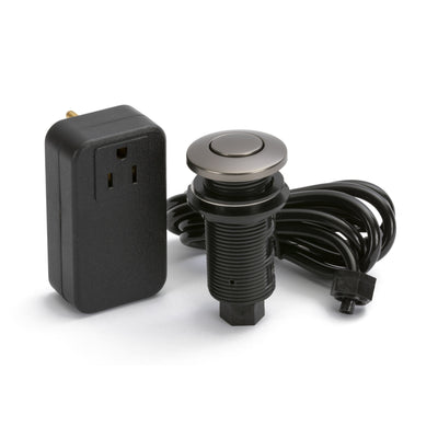 Push Button Garbage Disposal Air Switch & Controller, Graphite Black
