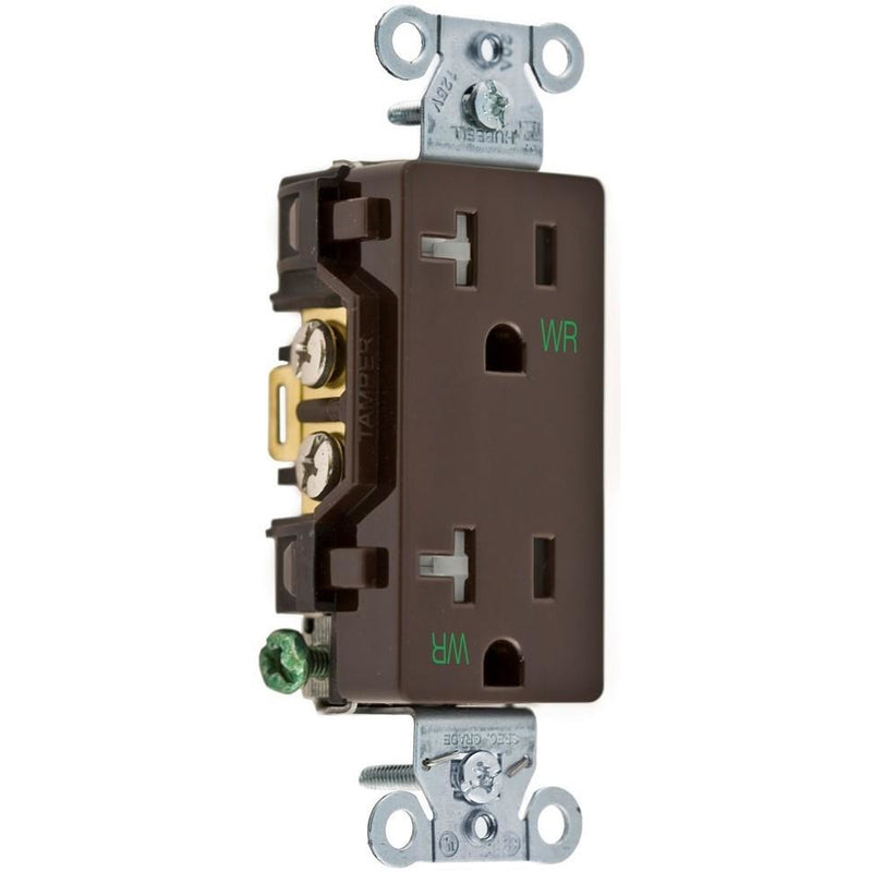 Showing brown 20 Amp TR WR outlet