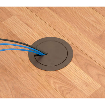 Arlington FLBR5420BR Recessed Floor Box Kit, Brown, In-Use cover