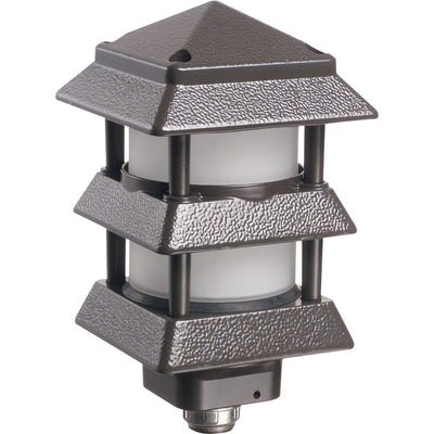 Arlington GPP60BR Landscape Post Pagoda Light, Short Louvers, Bronze