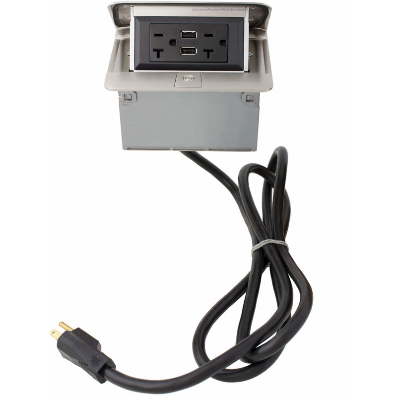 Legrand Wiremold DQFP20UST Stainless Showing Cord