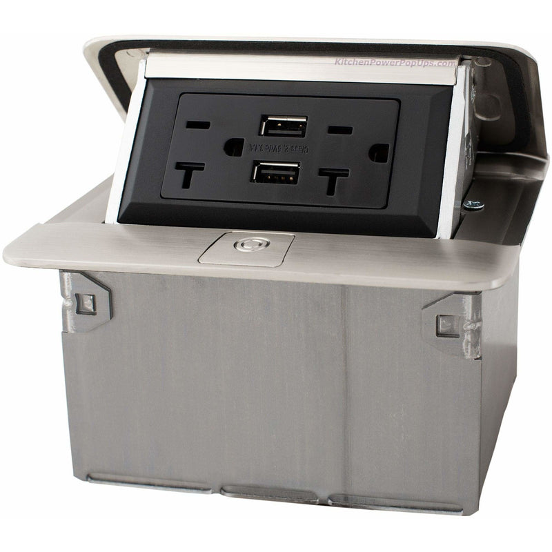 Legrand Wiremold DQFP20UST Stainless Showing Back Box