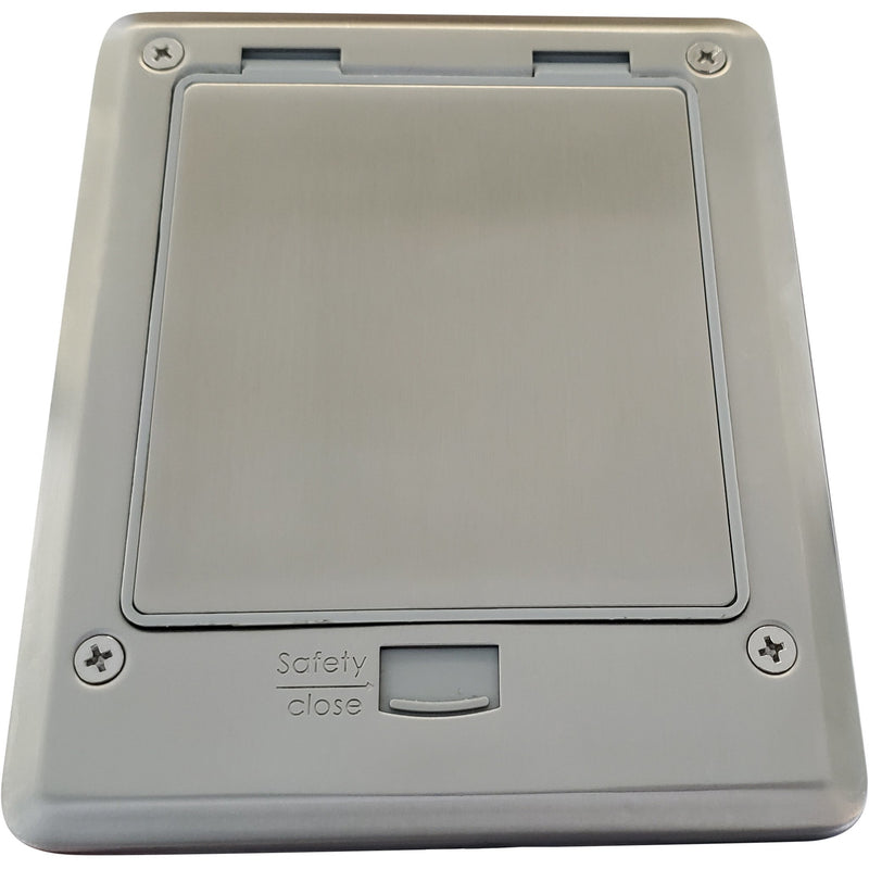 Outdoor Countertop Waterproof Pop Up Stainless Steel Power Box, Push Button