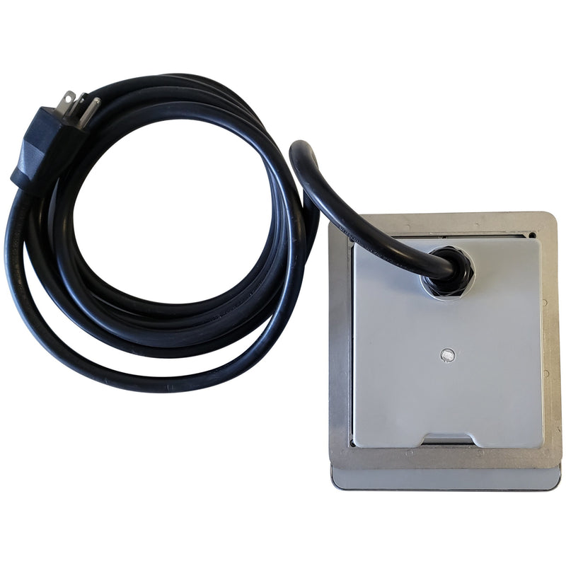Outdoor Countertop Waterproof Pop Up Stainless Steel Power Box, Push Button