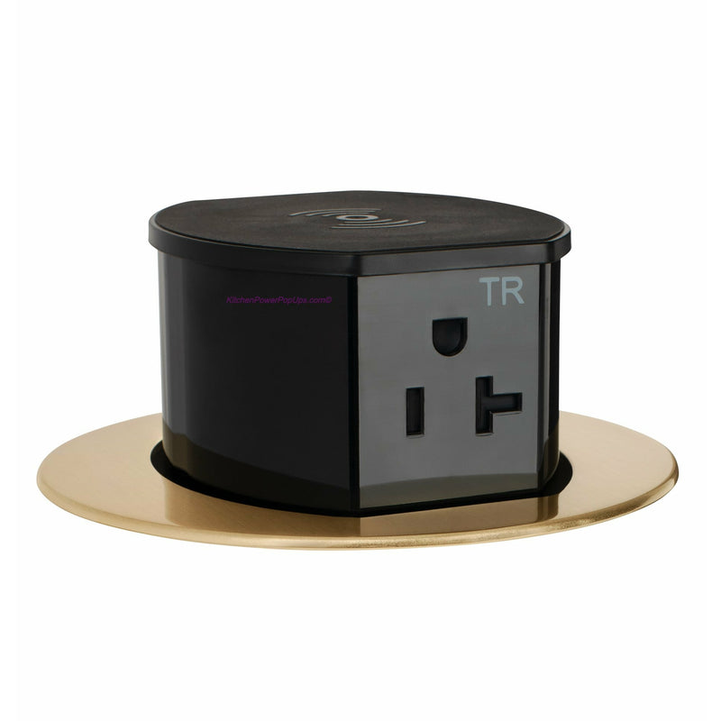 Hubbell RCT620BR, 20A Power, Black Middle