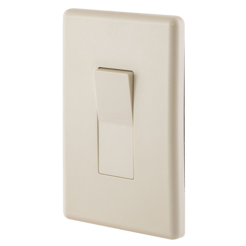 Weatherproof Exterior Wall Rocker Switch, 20 Amp, Light Almond