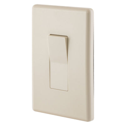 Weatherproof Exterior Wall Rocker Switch, 20 Amp, Light Almond