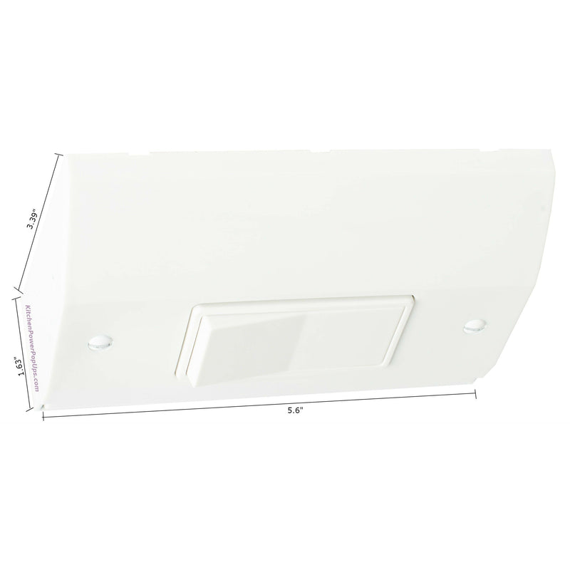 Under Cabinet Slim Light Switch Box, White