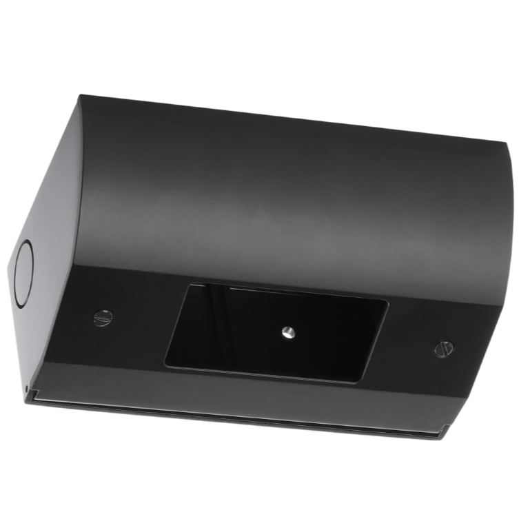 Lew UCB-BK Under Cabinet Angled Power Box, Decora Opening, Black