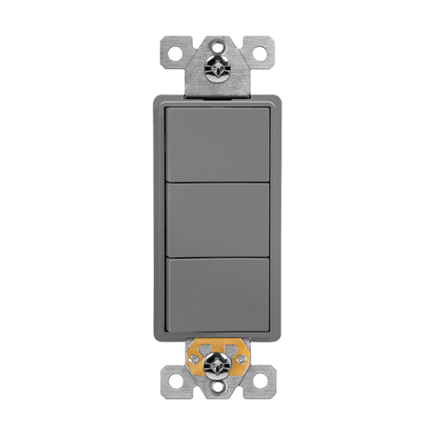 Enerlites 62755-GY Triple Rocker Light Switch, Gray – Kitchen