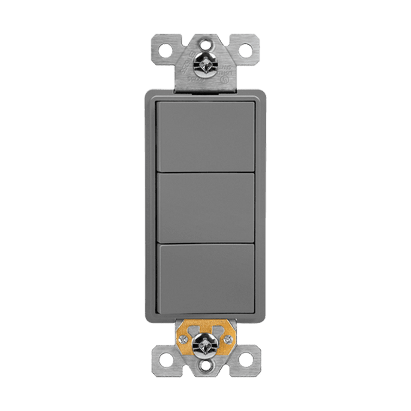 Enerlites 62755-GY Triple Rocker Light Switch, Gray – Kitchen Enerlites 62755-GY Triple Rocker Light Switch, Gray – Kitchen