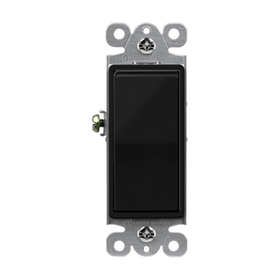 Enerlites 93150-BK Three-Way Light Switch, Black