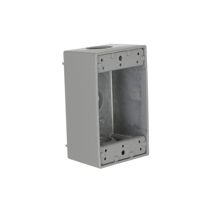 Bell 5324-0 Weatherproof Electrical Outlet Box, 1 Gang, Deep, Aluminum