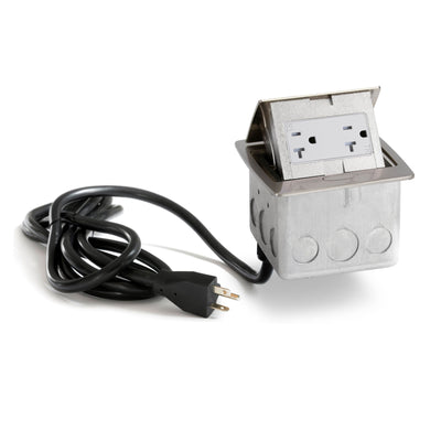PUFP-CT-SS-DS-WC Kitchen Pop Up Power Outlet, Corded, Stainless Steel