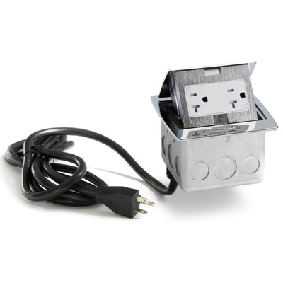 PUFP-CT-CH-DS-WC Kitchen Pop Up Power Outlet, Corded, Chrome