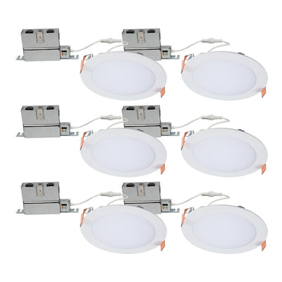 Keystone KT-WDLED23-8A-9CSF-FDIM 8" Wafer Ultra-Slim Downlight, 6-Pack