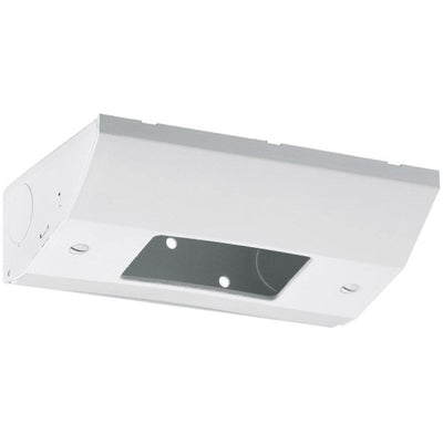 Hubbell RU100W Under Cabinet Slim Outlet Box, Metal Cover, White