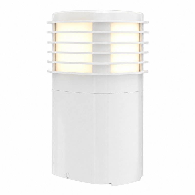Hubbell WPPPLW ParkPost Pagoda Louvered Light Cover, Dimmable, White