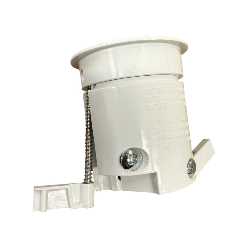 2" In-Cabinet Round Power Outlet, White, Paintable Cap