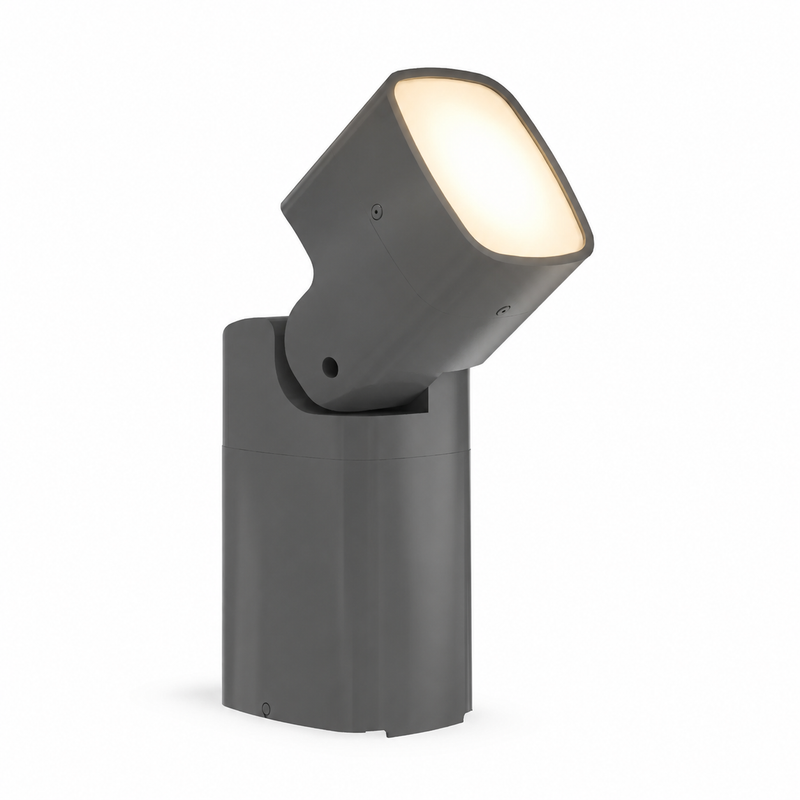 ParkPost Outdoor Power Enclosure & Spotlight Kit - Gray