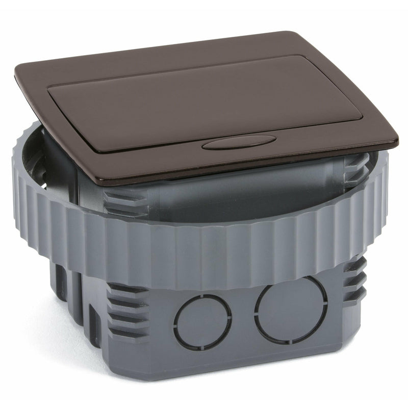 Kitchen Counter Pop Up Receptacle, 20A Duplex, Plastic Back Box, Dark Bronze