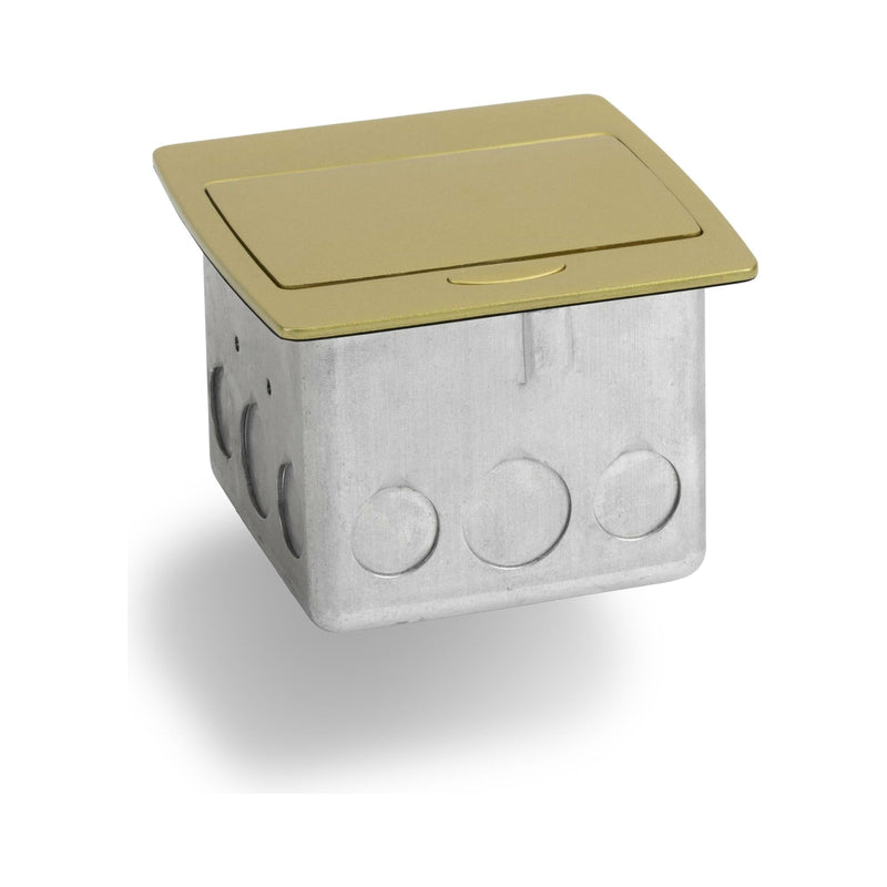 Lew Electric PUFP-CT-B-MB Kitchen Pop Up 20A GFCI Outlet, Brass, Closed