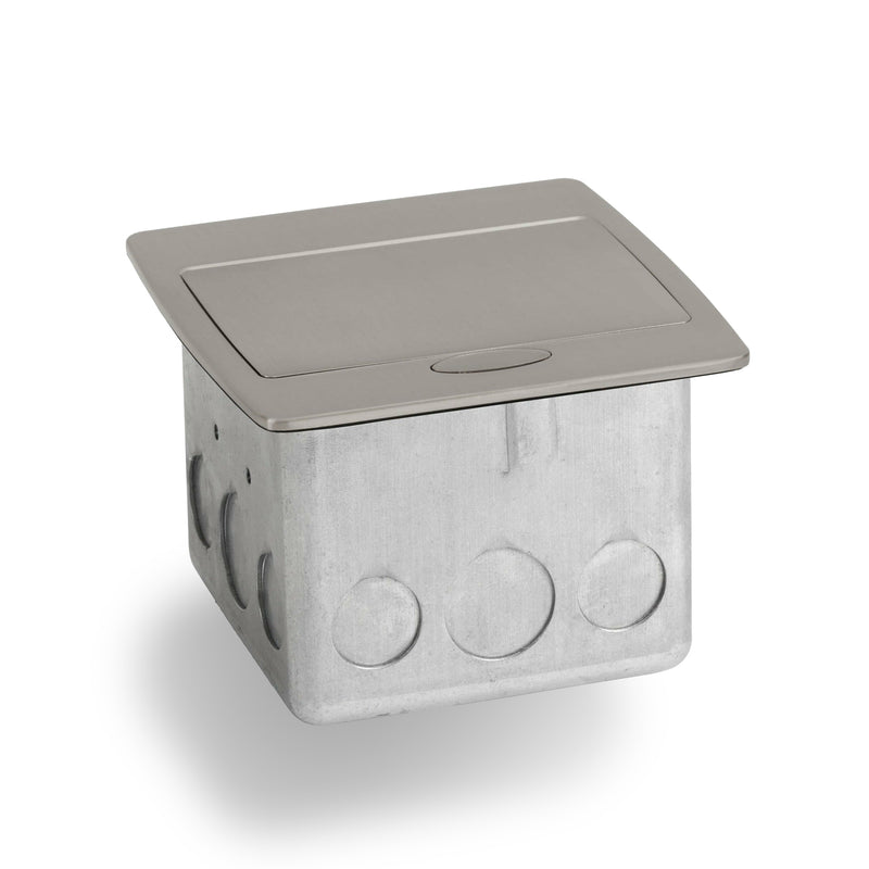 Lew Electric PUFP-CT-NS-AC-MB Kitchen Pop Up 20A Charging USB Nickel, Closed