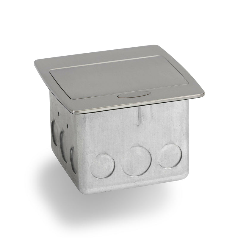 Lew Electric PUFP-CT-BK-AC-MB Kitchen Pop Up 20A Charging USB Stainless, Closed