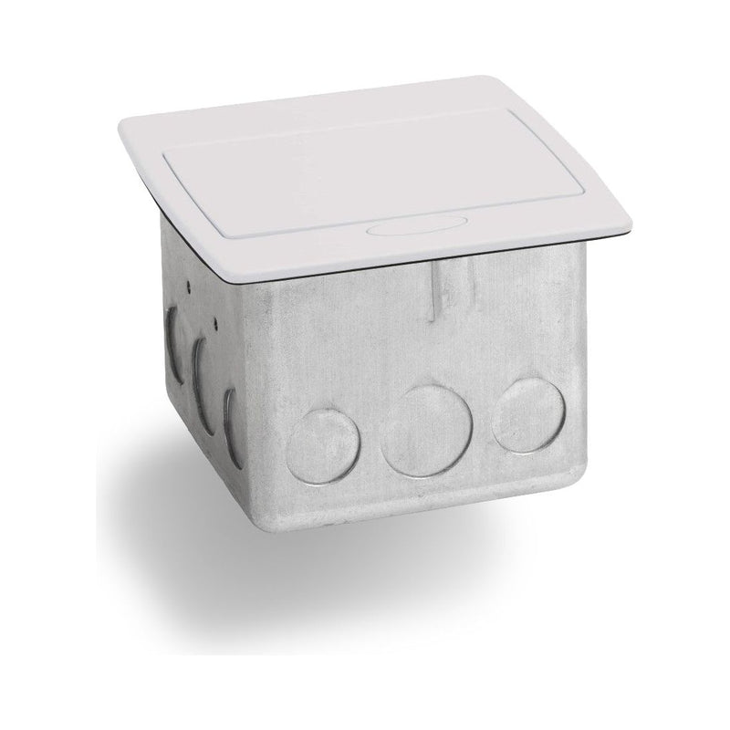 Lew Electric PUFP-CT-OW-AC-MB Kitchen Pop Up 20A Charging USB Off-White, Closed