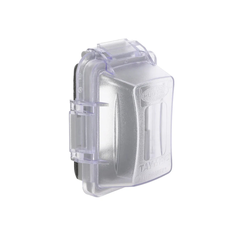 Outdoor Weatherproof 1-Gang In-Use Outlet Cover, Extra Duty, Clear, 8-pack