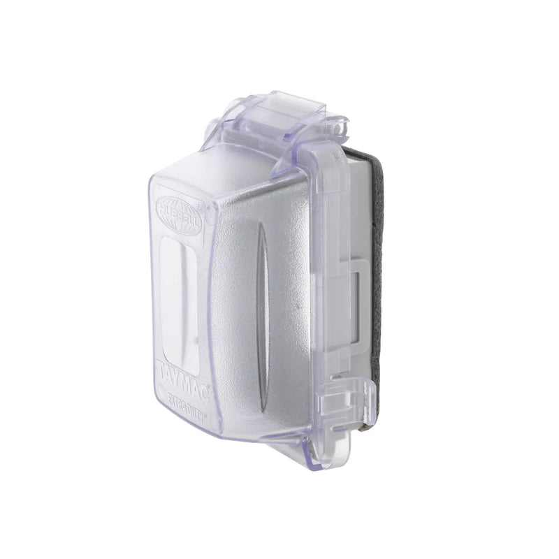 Outdoor Weatherproof 1-Gang In-Use Outlet Cover, Extra Duty, Clear, 8-pack