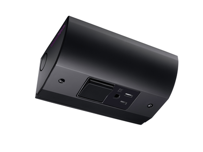 Under Cabinet Angled Power Strip with Plug & Switch, Hardwired, Black