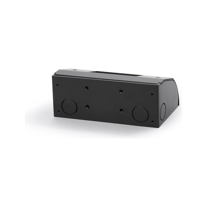 Lew UCB-BK Under Cabinet Angled Power Box, Decora Opening, Black