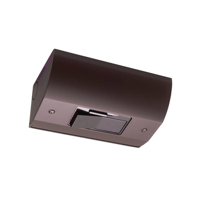 Under Cabinet Angled Dimmer Switch Box, Hardwired, Brown