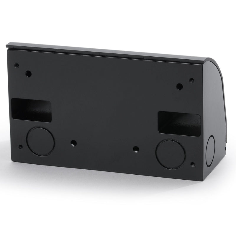 Under Cabinet Angled Outlet Strip 2 Power, Charging USB-A/C 15W, Hardwired, Black