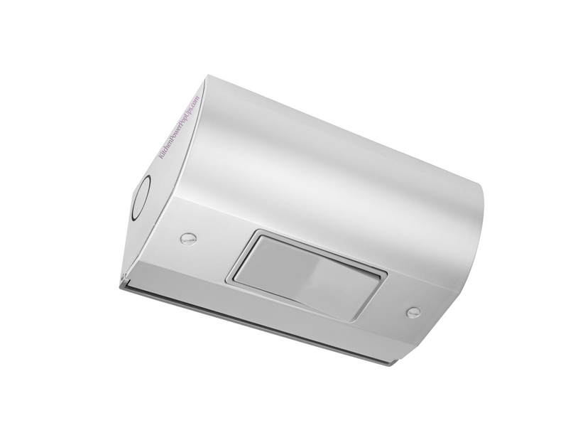 Under Cabinet Angled Light Switch Box, Hardwired, Stainless