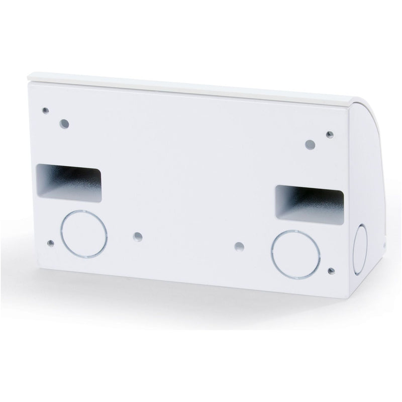 Under Cabinet Angled Power Strip with Plug and Switch, Hardwired, White